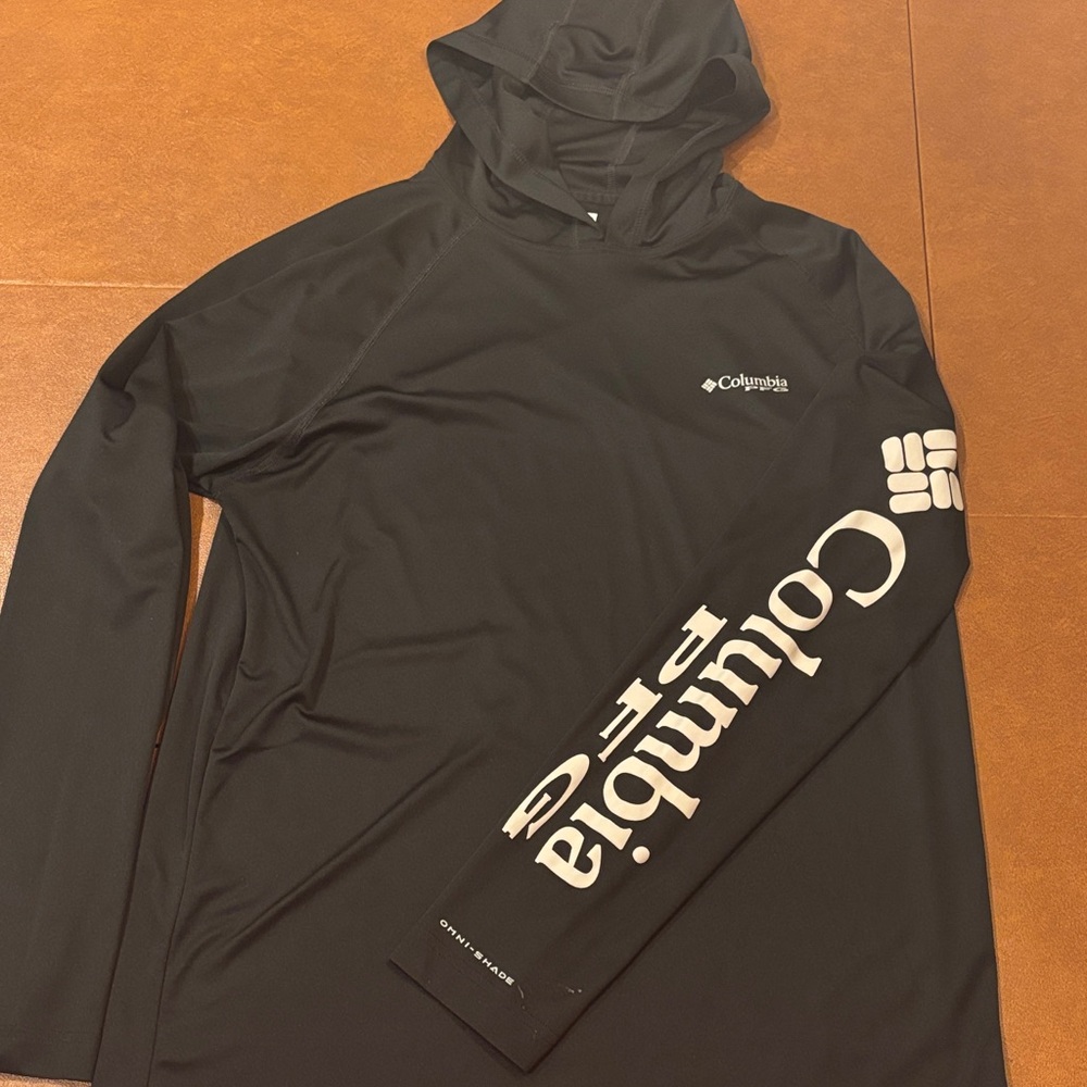 Columbia Men's Black Hooded Shirt Jacket